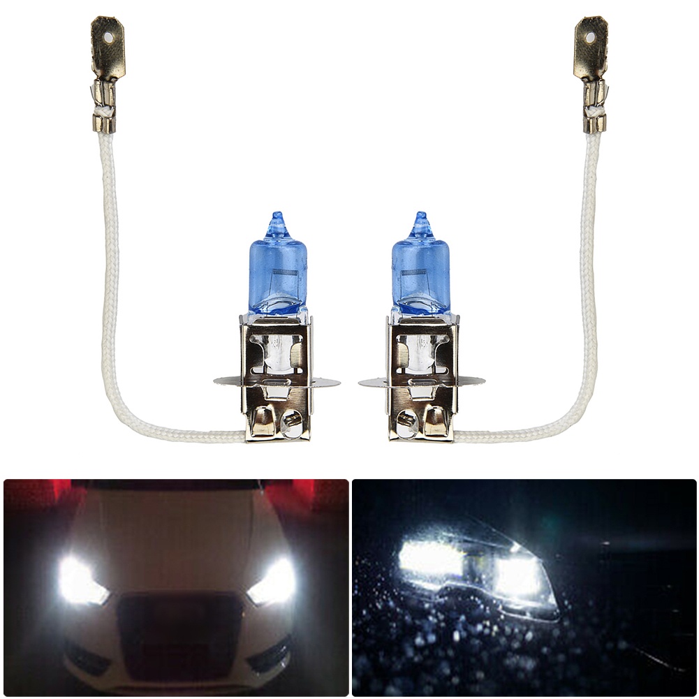 1 Cặp Bóng Đèn Pha Halogen H3 100W 12v 453 Màu Trắng Cho Xe Hơi