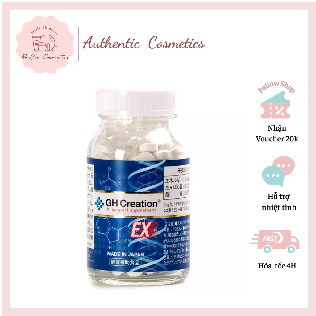 Viên Uống Tăng Trưởng Chiều Cao GH Creation EX+ 270 viên