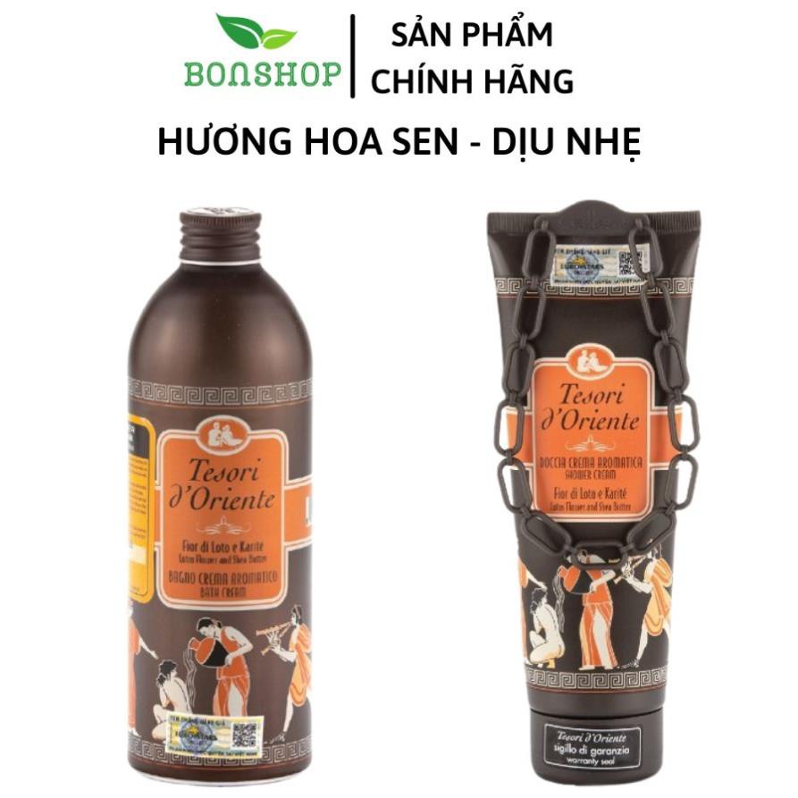 Sữa tắm nước hoa Tesori, Hương Hoa Sen Trắng Da 500ml