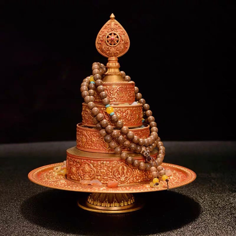 [PHÁP BẢO MINH CHÂU] Mandala ĐỒNG ĐÀI LOAN 4.5&quot; (KHÔNG KÈM ĐÁ) | LUÂN VIÊN CỤ TÚC