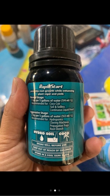Sản phẩm siêu kích rễ General Hydroponics Rapid Start hũ 125ml nhập khẩu Mỹ