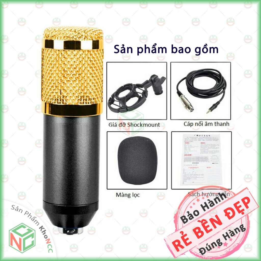 [KhoNCC] Micro Thu Âm BM900 Chuyên Nghiệp - Hát Karaoke trực tuyến - Livestream cực hay - NPD-4596-BM900 (Ngẫu nhiên)