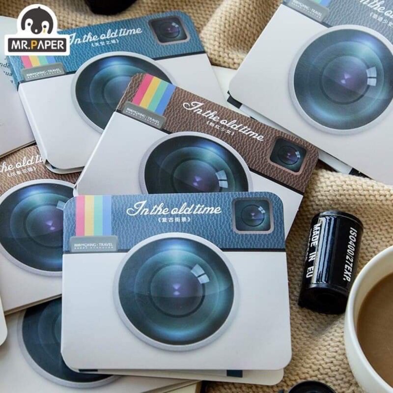 Set nhãn dán kiểu instagram mô hình máy ảnh dễ thương