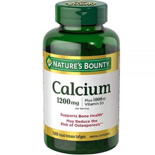 [DATE 11/21] Viên Uống Bổ Sung Vitamin & D3 Nature's Bounty Calcium 1200mg Plus 25 mcg Vitamin D3 (120 viên)