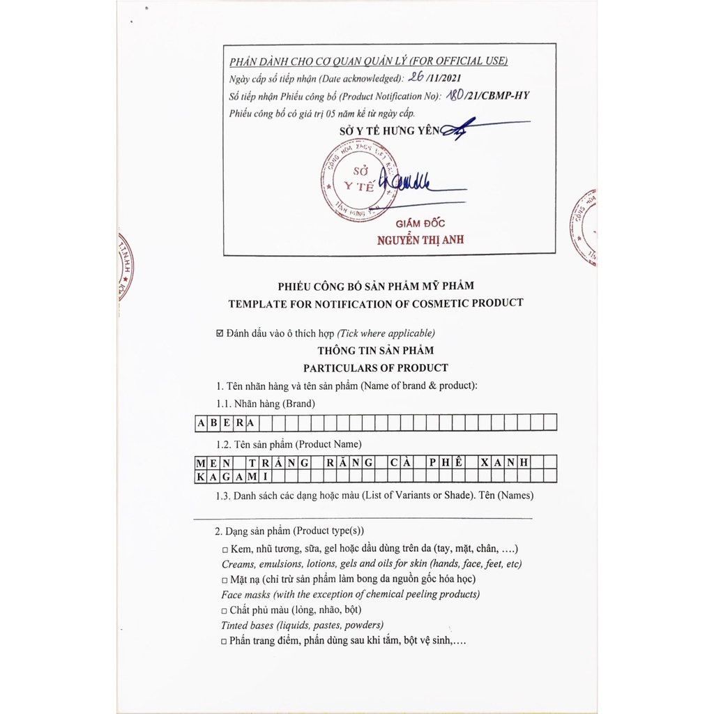 Men trắng răng Kagami Abera 110g - Xử lý ngay mọi vết ố vàng, mảng bám, cao răng hiệu quả