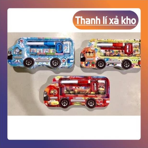 XẢ KHO Mua Lẻ Rẻ Như Sỉ Hộp bút sắt ô tô cho bé 🏎🚗🚕🚓🚌🚒 Đồ Gia Dụng BinBon