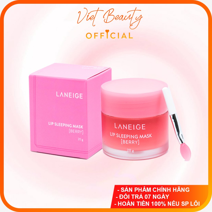 (❤️ SHOPEE TRỢ GIÁ  ❤️) Mặt nạ ngủ cho môi Laneige 20g Lip Sleeping Mask, Mặt nạ ngủ môi Laneige Berry hàn quốc