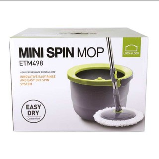 Cây Lau Nhà Xoay [Hàng Chất Lượng] Tay Mini Spin Mop Lock and Lock