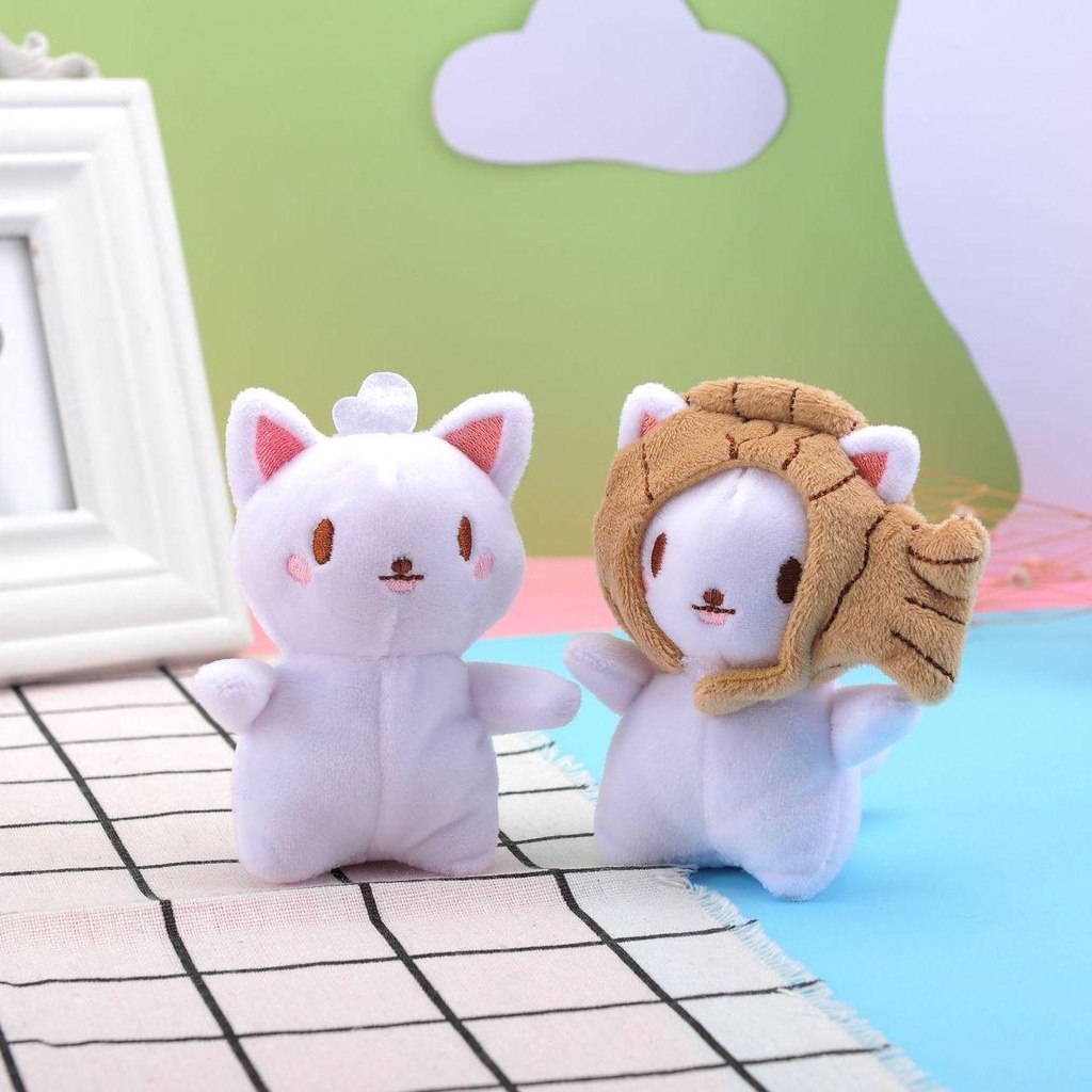 SUSANS Móc Khóa Hình Mèo Nhồi Bông Đáng Yêu