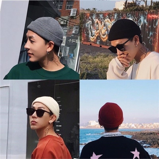 Mũ beanie len nam nữ nhiều màu