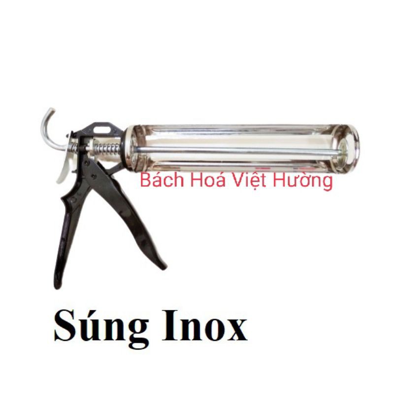 [FREESHIP]Súng bắn (bơm) keo silicone bằng inox loại đẹp