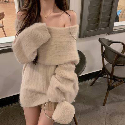 Áo Len Tay Dài Lưng Cao Phong Cách Hàn Quốc Mới