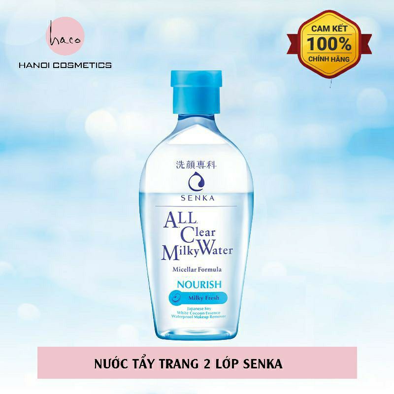 Nước Sữa Tẩy Trang 2 lớp SENKA A.L.L. Clear Milky Water 230ml