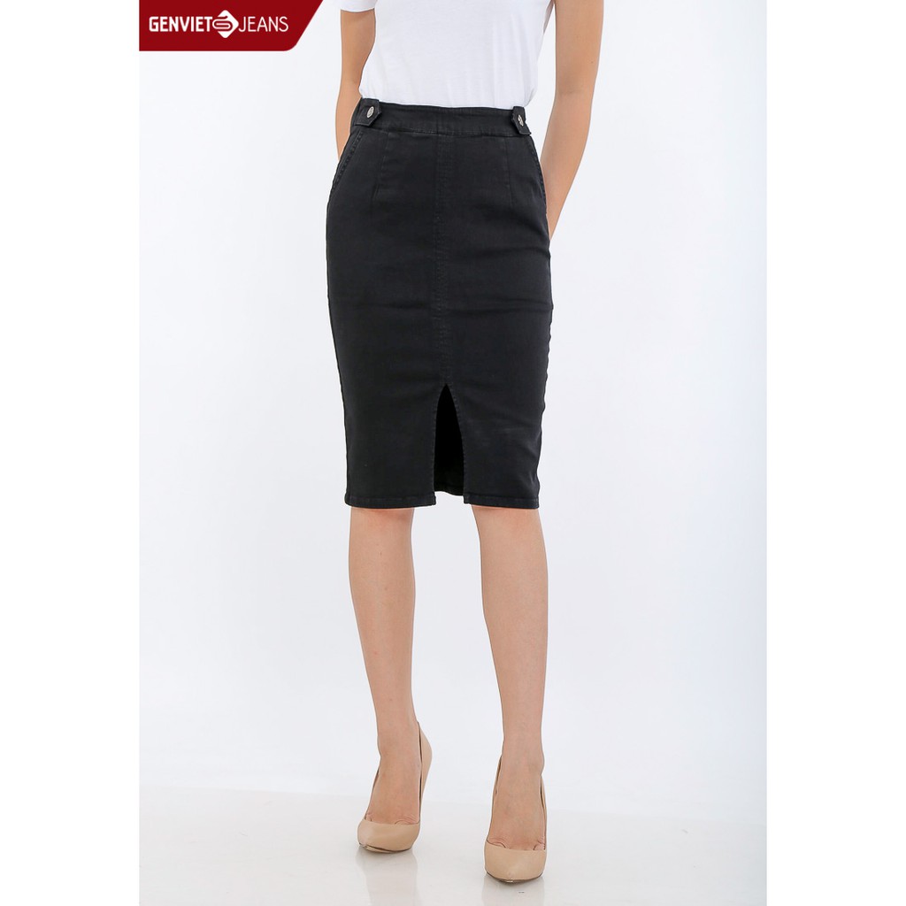 Chân váy Jeans Nữ DJ321J479 GENVIET JEANS | BigBuy360 - bigbuy360.vn