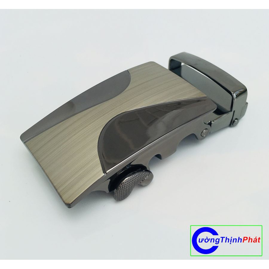 Dây Nịt Nam Da Cao Cấp Mặt Mạ Crom Sáng Bóng