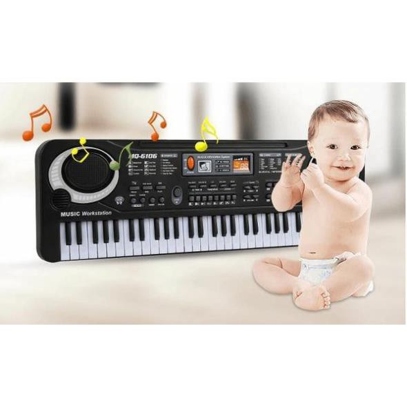 [HÀNG CAO CẤP] Đàn Piano Electronic Keyboard 61 Phím Kèm Mic Cho Bé