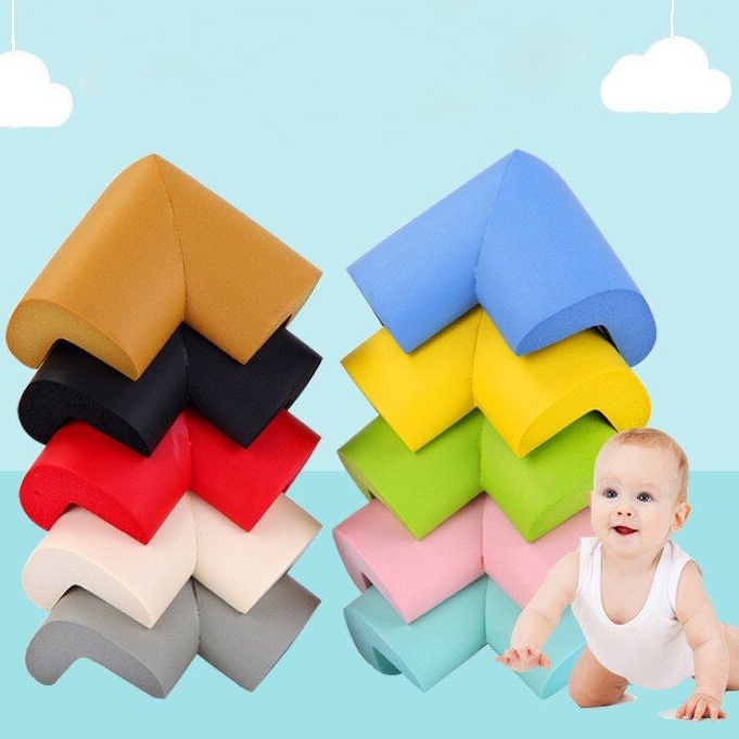 Bộ 4 Bịt Góc Bàn Xốp Bọt Biển Tránh Va Chạm - Bảo Vệ An Toàn Trẻ Nhỏ No.100987