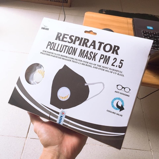 [SẴN HÀNG HCM, CHÍNH HÃNG] Khẩu trang N95 phòng độc lọc bụi siêu mịn PM 2.5 Respirator 5 LỚP