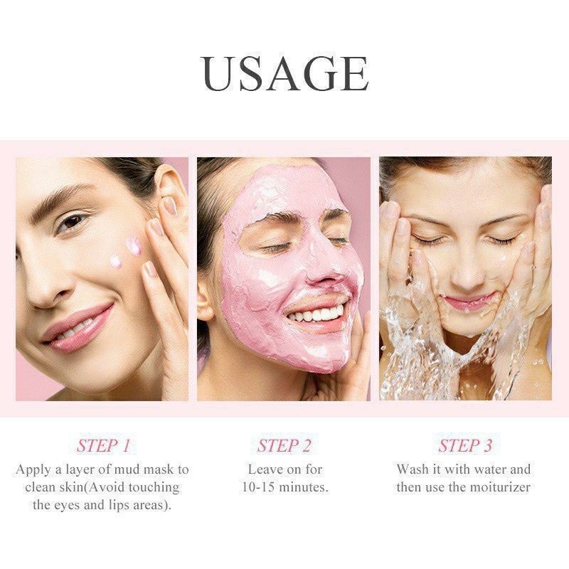 𝑭𝒓𝒆𝒆𝒔𝒉𝒊𝒑1 Gói Mặt nạ bùn Hoa anh đào  cấp nước sạch da kiềm dầu Japan Sakura Mud Mask