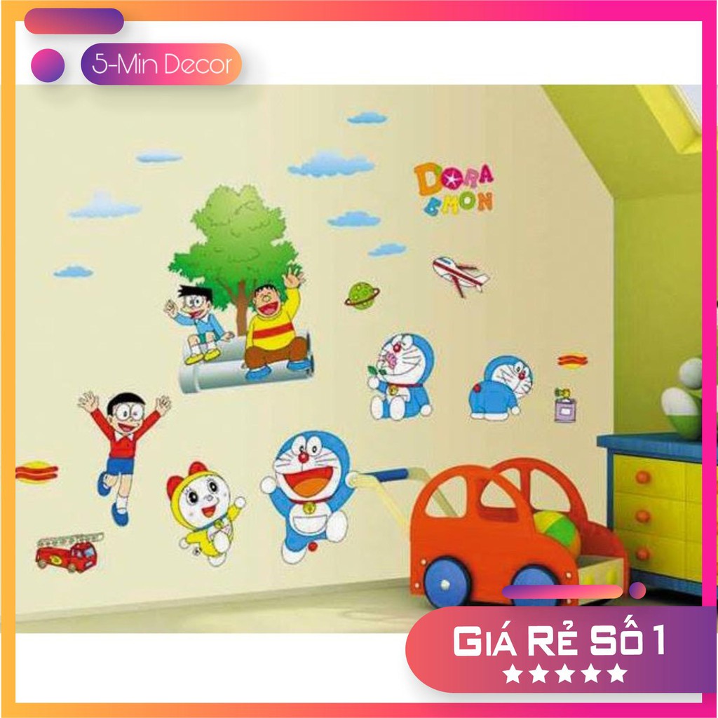Decal Dán Tường Doremon Vui Nhộn