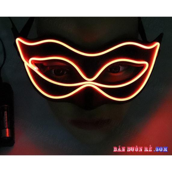 [ XẢ KHO 3 NGÀY] Mặt Nạ Phát Sáng Đèn Led DJ, kính đeo sử dụng pin, có 3 chế độ nháy