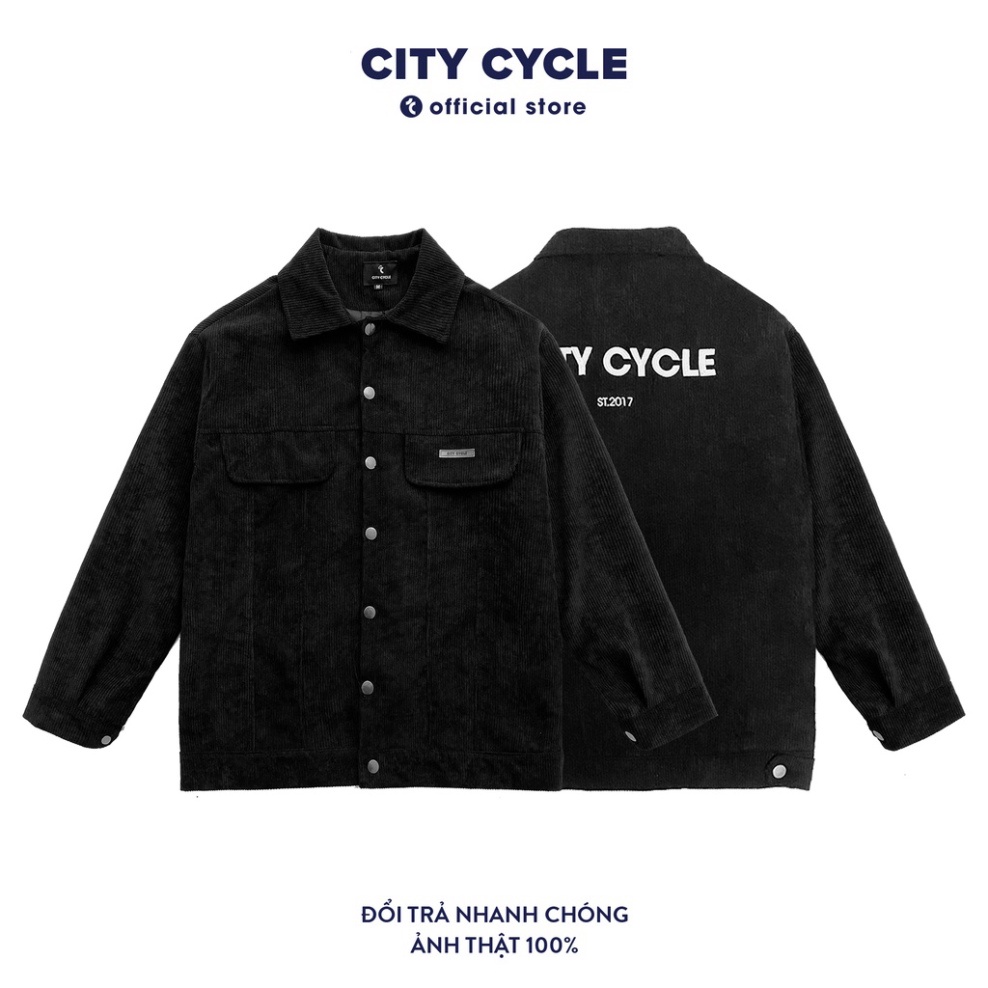 (Hàng Sỉ) Áo khoác jacket nhung tăm ST17 City Cycle - Áo sơ mi nhung tăm unisex form rộng Unisex Local Brand (ảnh thật)