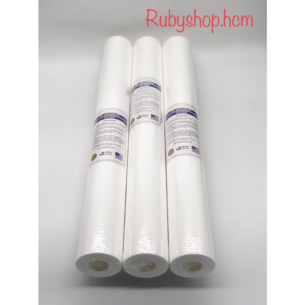 Bộ ba lõi lọc nước số 1 PP 20 inch  Rubyshop.hcm