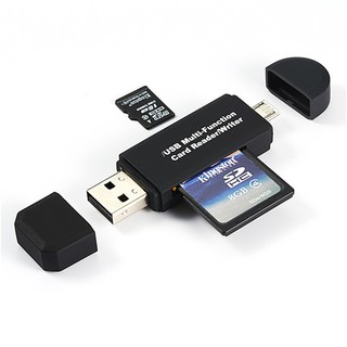 Đầu đọc thẻ Micro SD/SD chuyển đổi từ Micro USB OTG sang USB 2.0