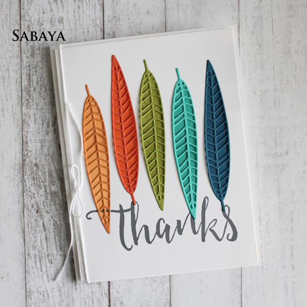 Khuôn Cắt Giấy Làm Từ Kim Loại Hình Cây Lá Trang Trí Scrapbook