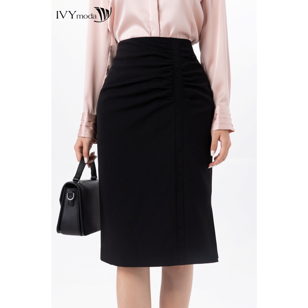 Chân váy bút chì nhấn giữa IVY moda MS 31M7330