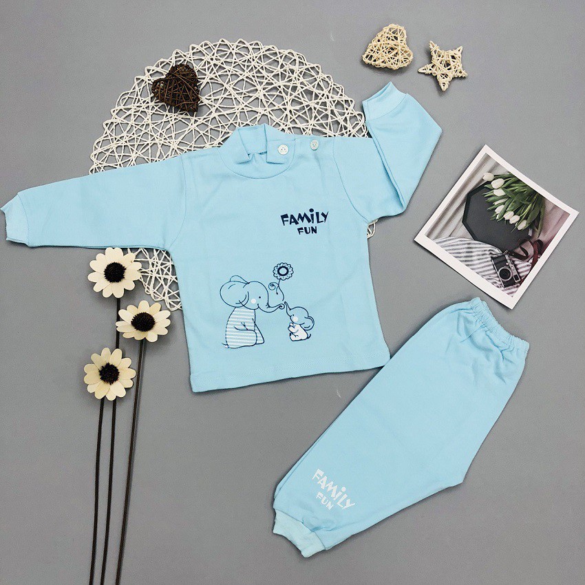 Áo Thun Sơ Sinh Cổ 3 Phân , 100% Cotton, Chất Dày Ấm, Thương Hiệu Thái Hà Thịnh, Có Nhiều Màu