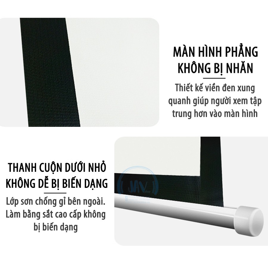 [Loại xịn bảo hành 12 tháng] MÀN CHIẾU ĐIỆN TỰ ĐỘNG 100 INCH - Có điều khiển từ xa - Vận hành trơn tru êm ái