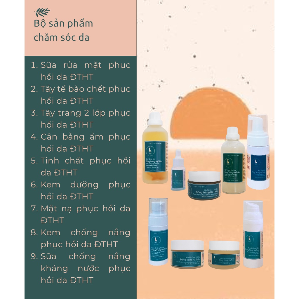 Chống Nắng Phục Hồi Da Đông Trùng Hạ Thảo chống nắng sinh học, dưỡng ẩm da - HANDMADE by LEOS - The Herb Lab | BigBuy360 - bigbuy360.vn