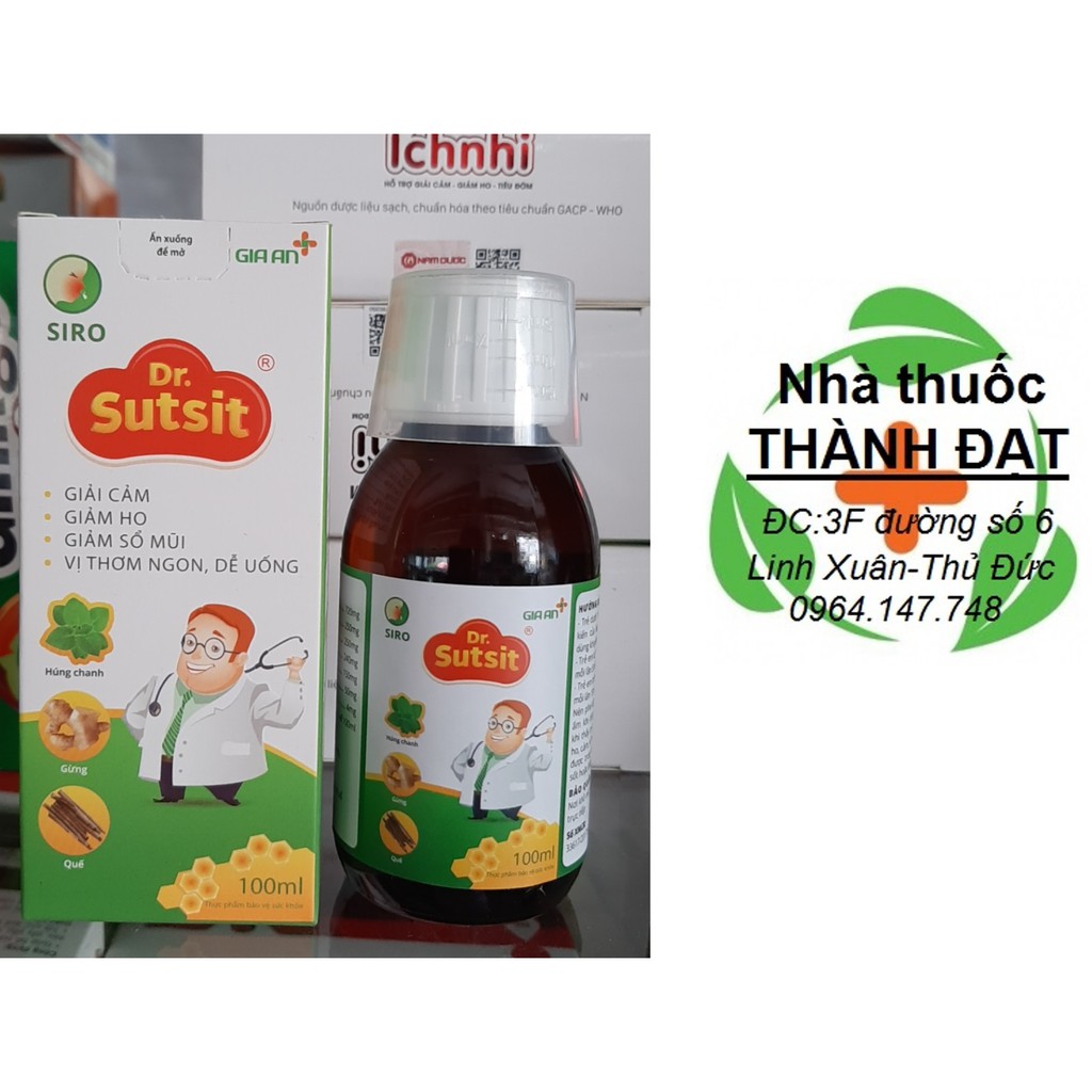 Siro dr.sutsit giải cảm , giảm ho chai 100ml dr sutsit