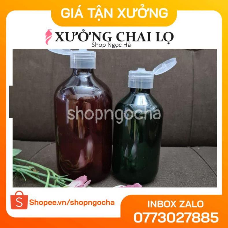 Chai Chiết Mĩ Phẩm ❤ GIÁ TỐT NHẤT ❤ Chai nhựa pet Nắp bật 300ml,500ml chiết mỹ phẩm , phụ kiện du lịch