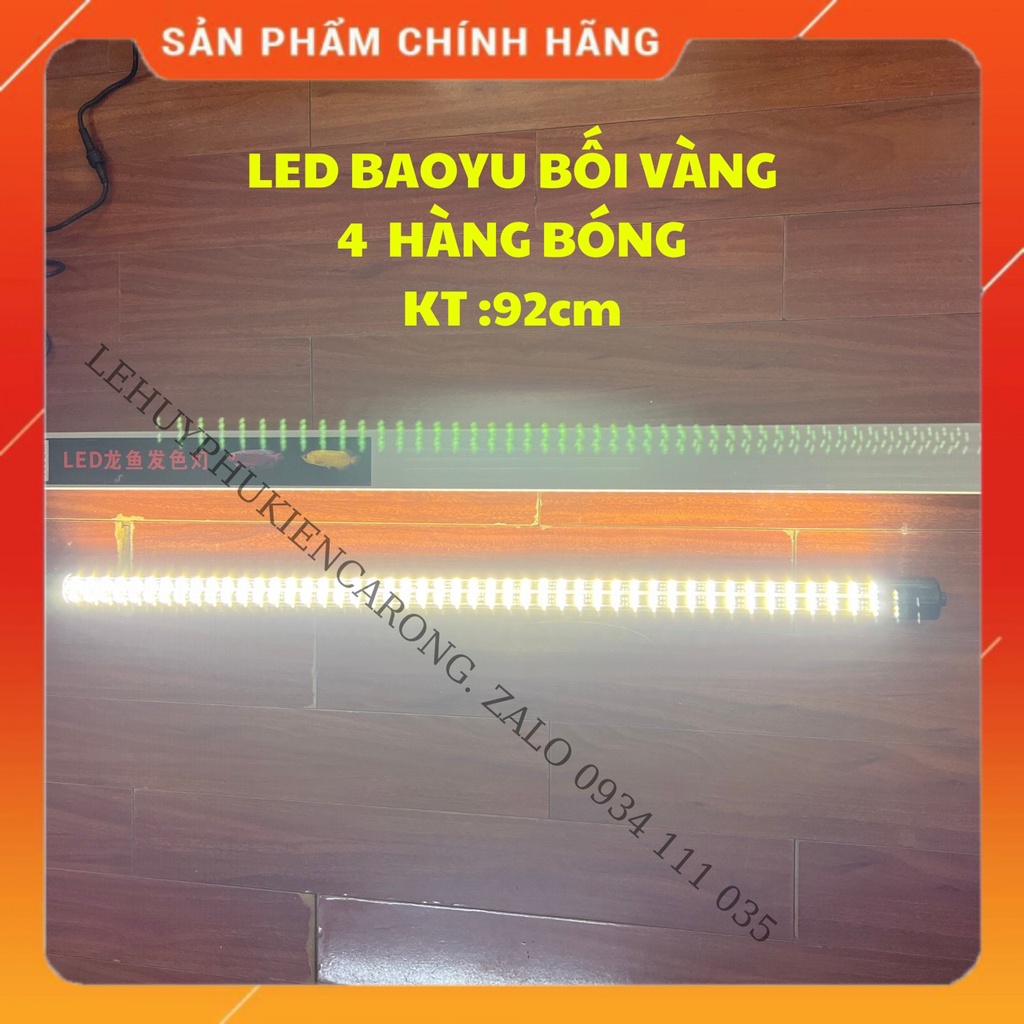 Đèn Led BAOYU Cho Huyết Long - Bối Vàng 4 Hàng Bóng Kích Thước 92cm 112cm 142cm