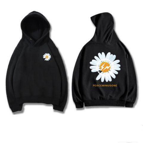 [Video Thực Tế] Áo Hoodies HÀN QUỐC Unisex hoa cúc hot rần rần KC009
