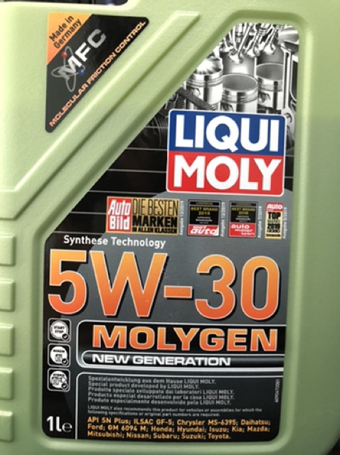 Nhớt xe tay ga Liqui Moly 5w30 Molygen 1L