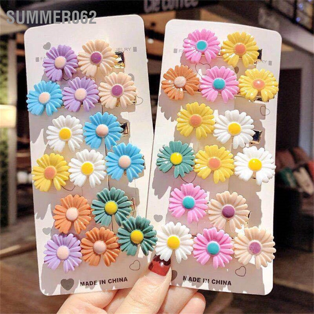 Trong kho Kẹp tóc hoa dễ thương Phụ kiện nhựa hoa cúc tinh tế cho bạn gái nữ  Giao hàng nhanh chóng  Summer062