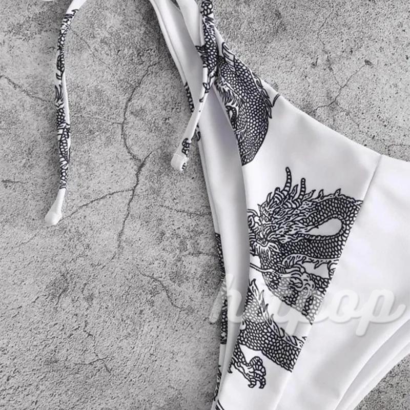 Bộ Bikini 2 Mảnh Họa Tiết Rồng Quyến Rũ Cho Nữ | BigBuy360 - bigbuy360.vn