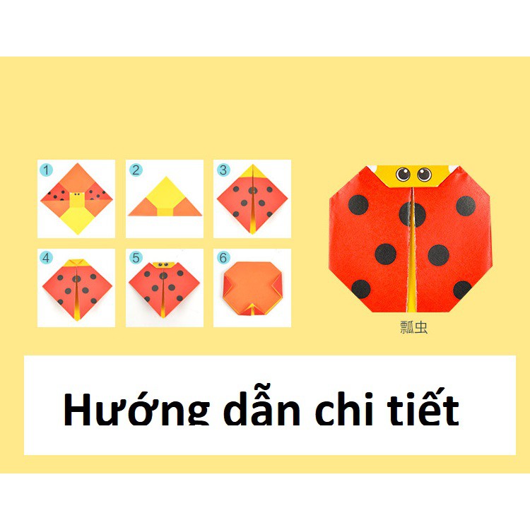 Giấy gấp Origami nhiều hình ngộ nghĩnh phát triển trí thông minh cho trẻ