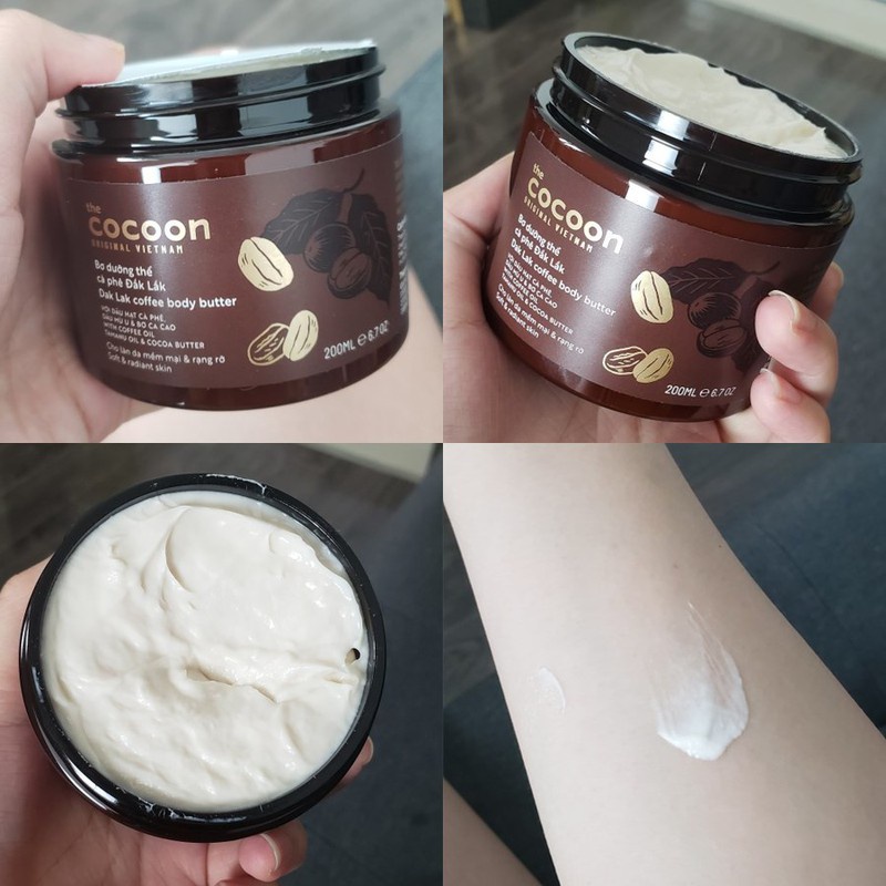 BƠ DƯỠNG THỂ CÀ PHÊ ĐẮK LẮK DAK LAK COFFEE BODY BUTTER 200ML CHÍNH HÃNG - 8945