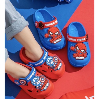 Dép sục cho bé trai 2,3,4,5 tuổi, dép sục siêu nhân người nhện cao cấp super hero, chống trơn trượt