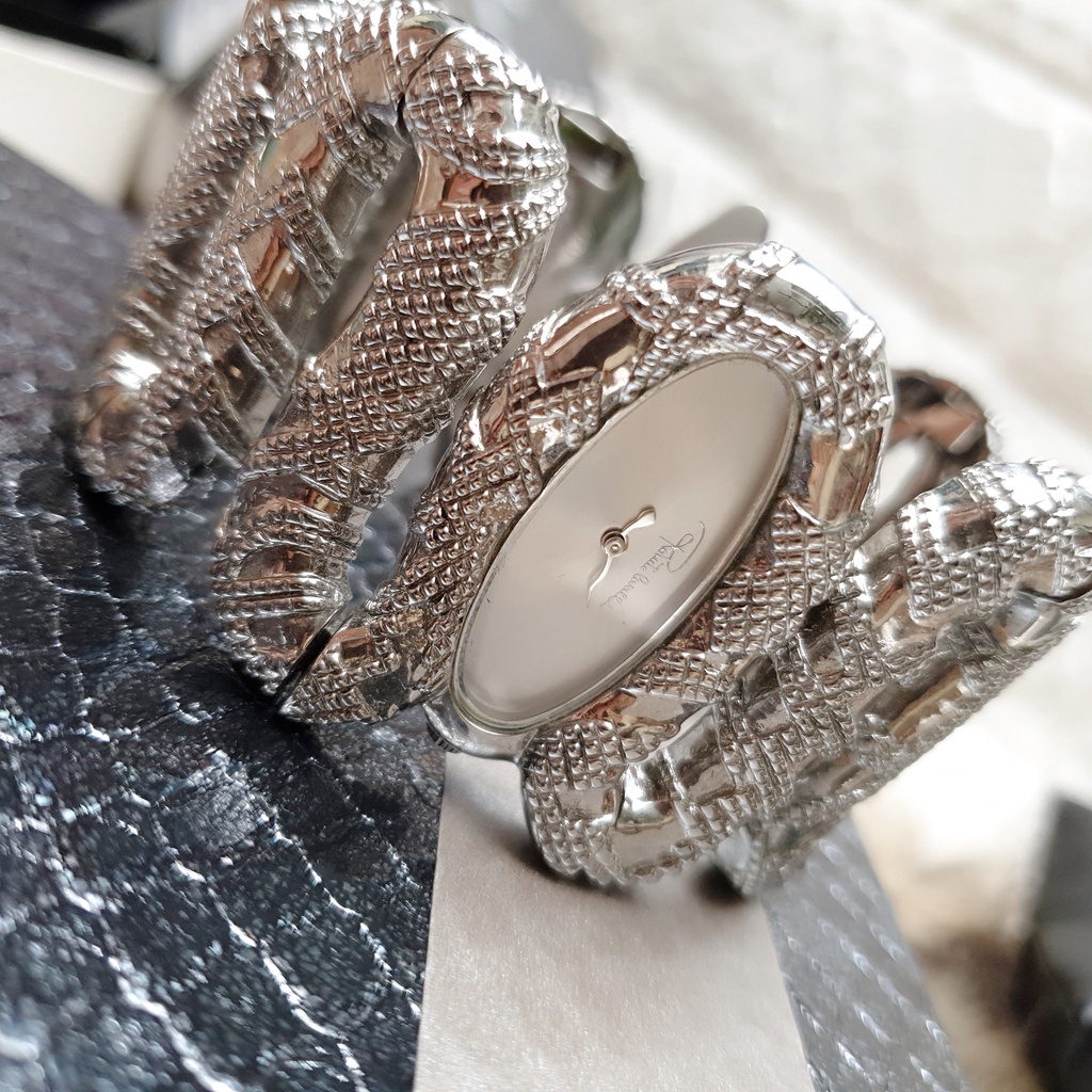 Đồng Hồ Nữ Roberto Cavalli R7253195515 rắn bạc