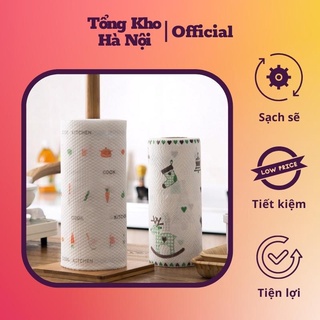 Cuộn giấy lau đa năng màu trắng dùng trong nhà bếp có thể giặt được