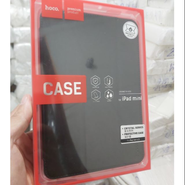 Bao da ipad mini 4/mini 5 2019 hàng chính hãng Hoco Crystal series