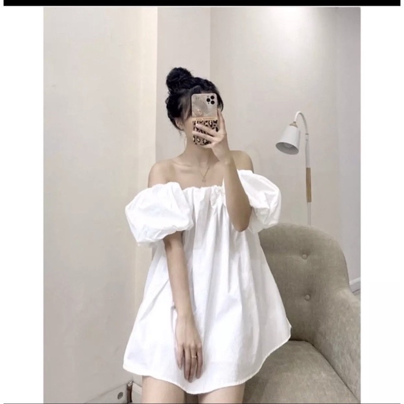 Áo váy trễ vai xinh