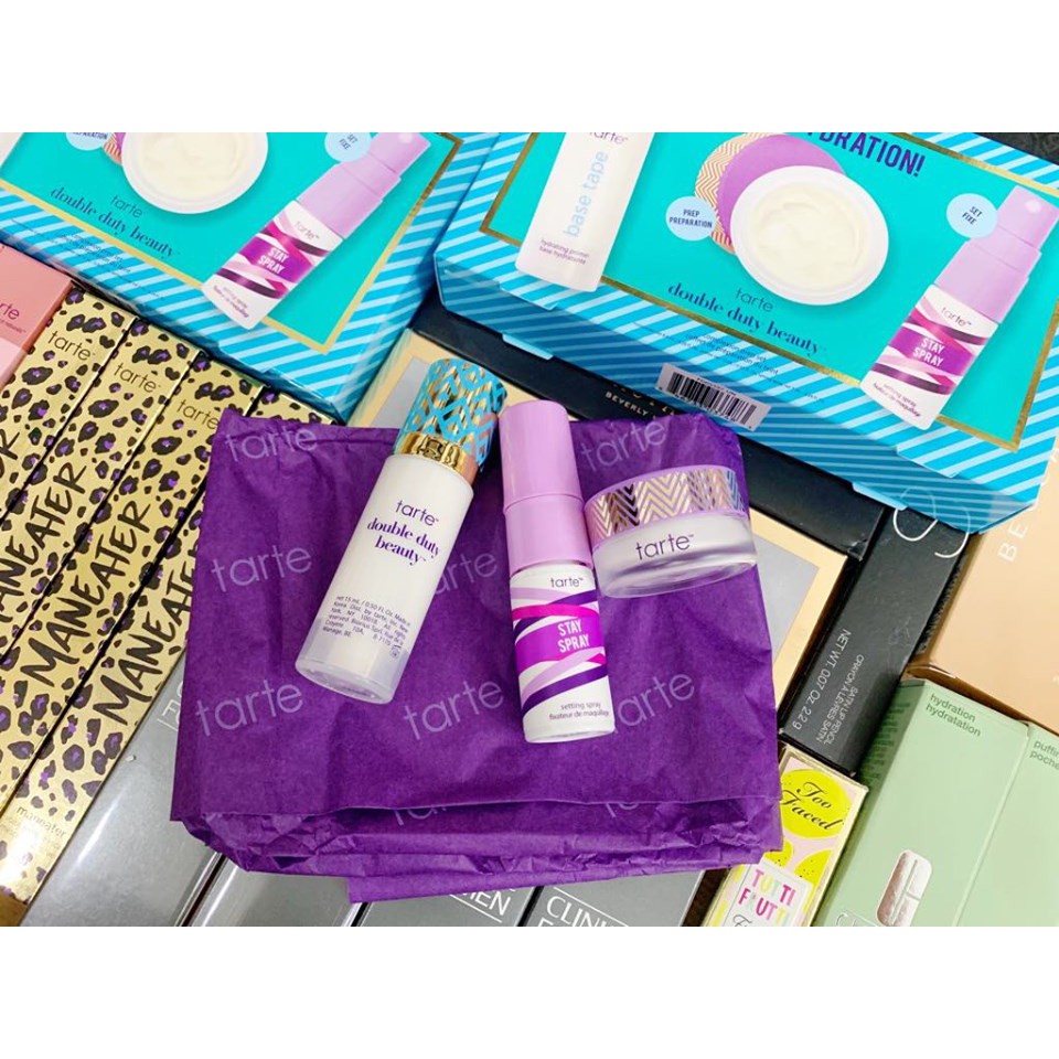 BỘ SẢN PHẨM CHĂM SÓC DA TARTE DOUBLE DUTY BEAUTY HEY HYDRATION COMPLEXION PREP SET NHẬP KHẨU CHÍNH HÃNG - 4271