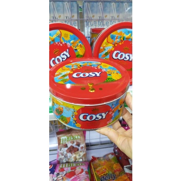 Bánh quy bơ thập cẩm socola Cosy hộp thiếc 189gram