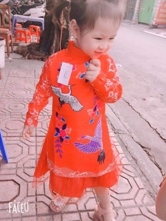 ÁO DÀI GẤM CÁCH TÂN CHO BÉ TRAI/GÁI